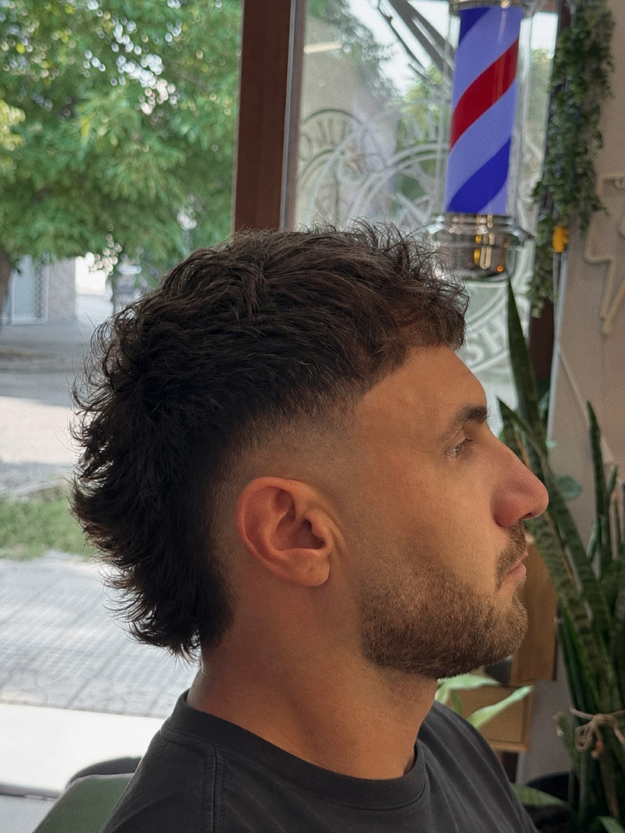 Mullet haircut with a fade – Compass Barbershop, Haskovo
